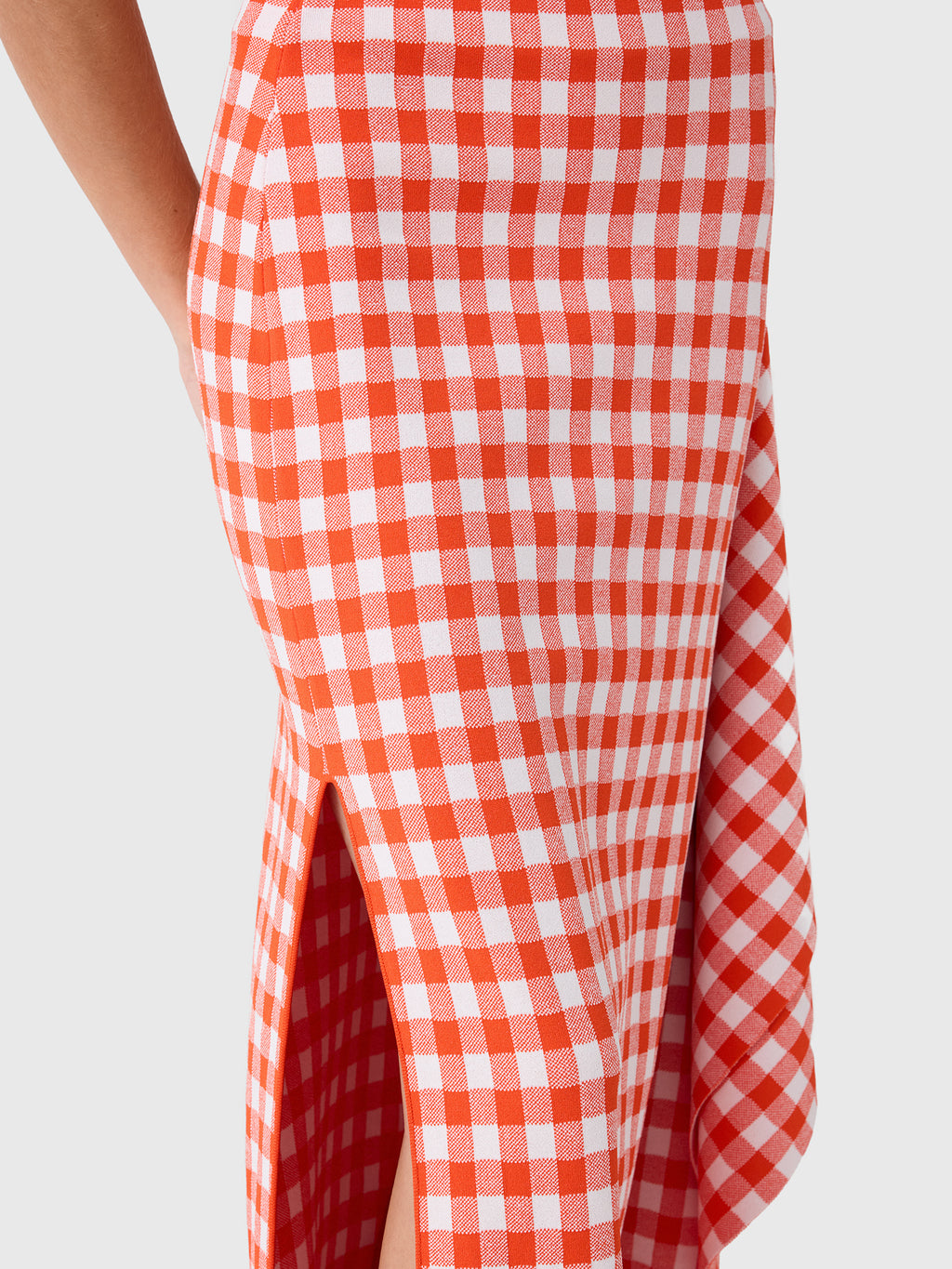 Awake Mode Women's Knitted Side Panel Maxi Skirt - Saint Bernard