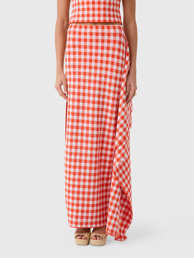 Awake Mode Women's Knitted Side Panel Maxi Skirt - Saint Bernard