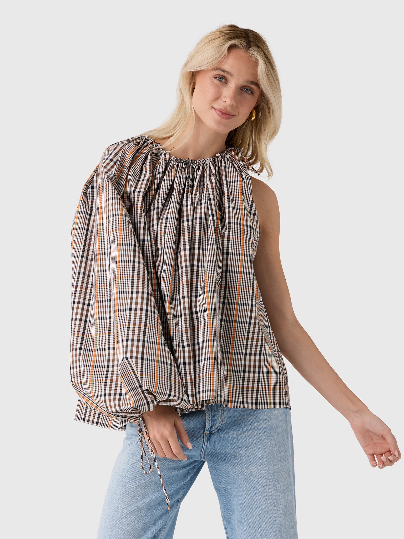 Awake Mode Women's One-Sleeve Voluminous Top - Saint Bernard