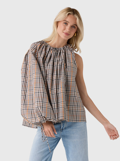 Awake Mode Women's One-Sleeve Voluminous Top - Saint Bernard