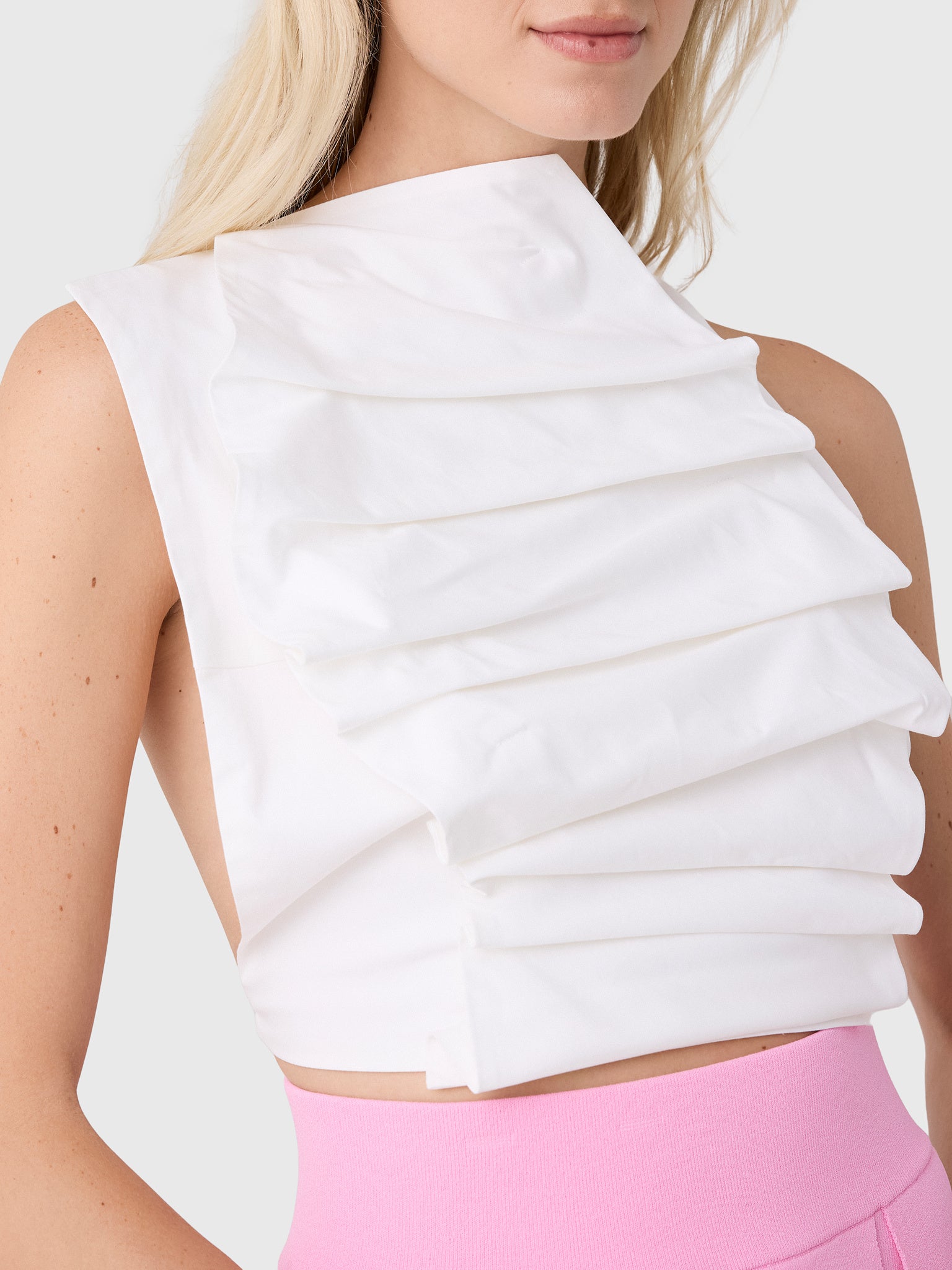 Awake Mode Women's Bib-Front Open Back Top - Saint Bernard