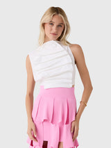 Awake Mode Women's Bib-Front Open Back Top - Saint Bernard