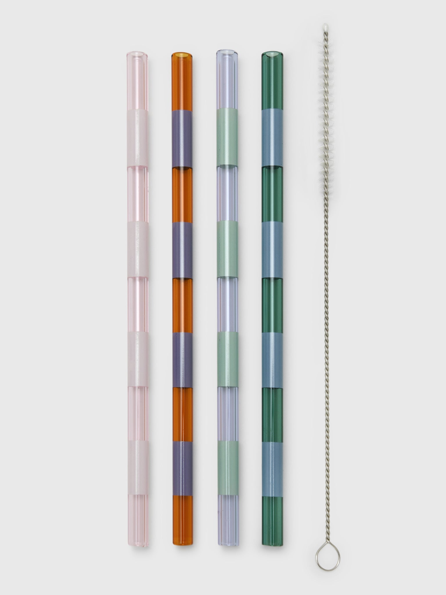 Fazeek Striped Straws Set - Saint Bernard