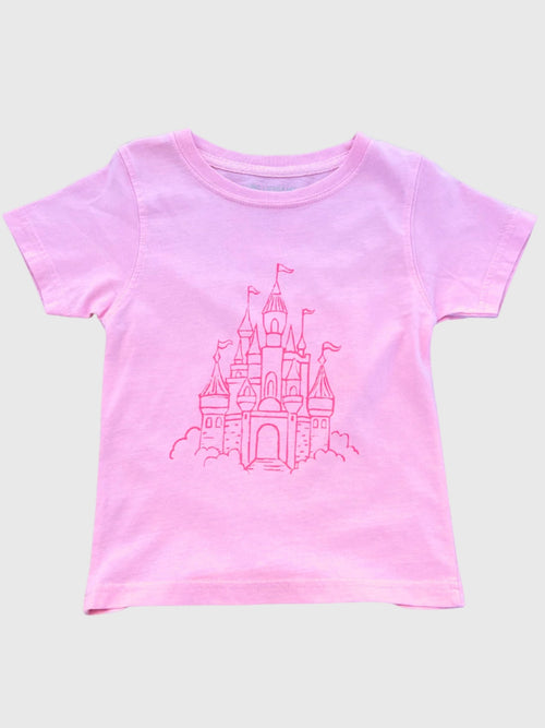 Mustard & Ketchup Kids Girls' Short Sleeve Castle T-Shirt