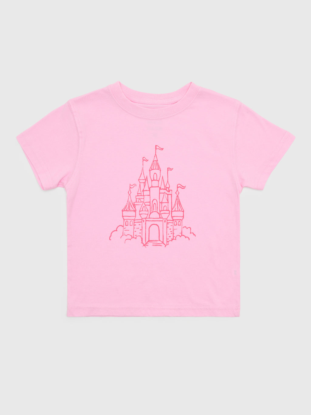 Mustard & Ketchup Kids Girls' Short Sleeve Castle T-Shirt - Saint Bernard