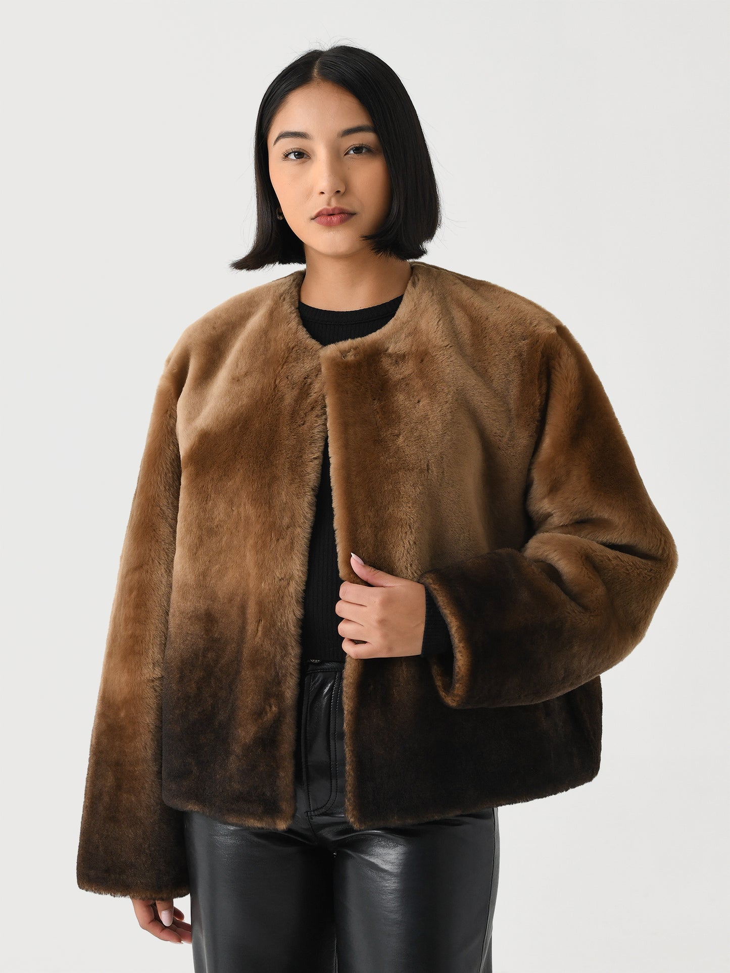 Shoreditch Ski Club Women's Iris Brae Shearling Jacket - Saint Bernard