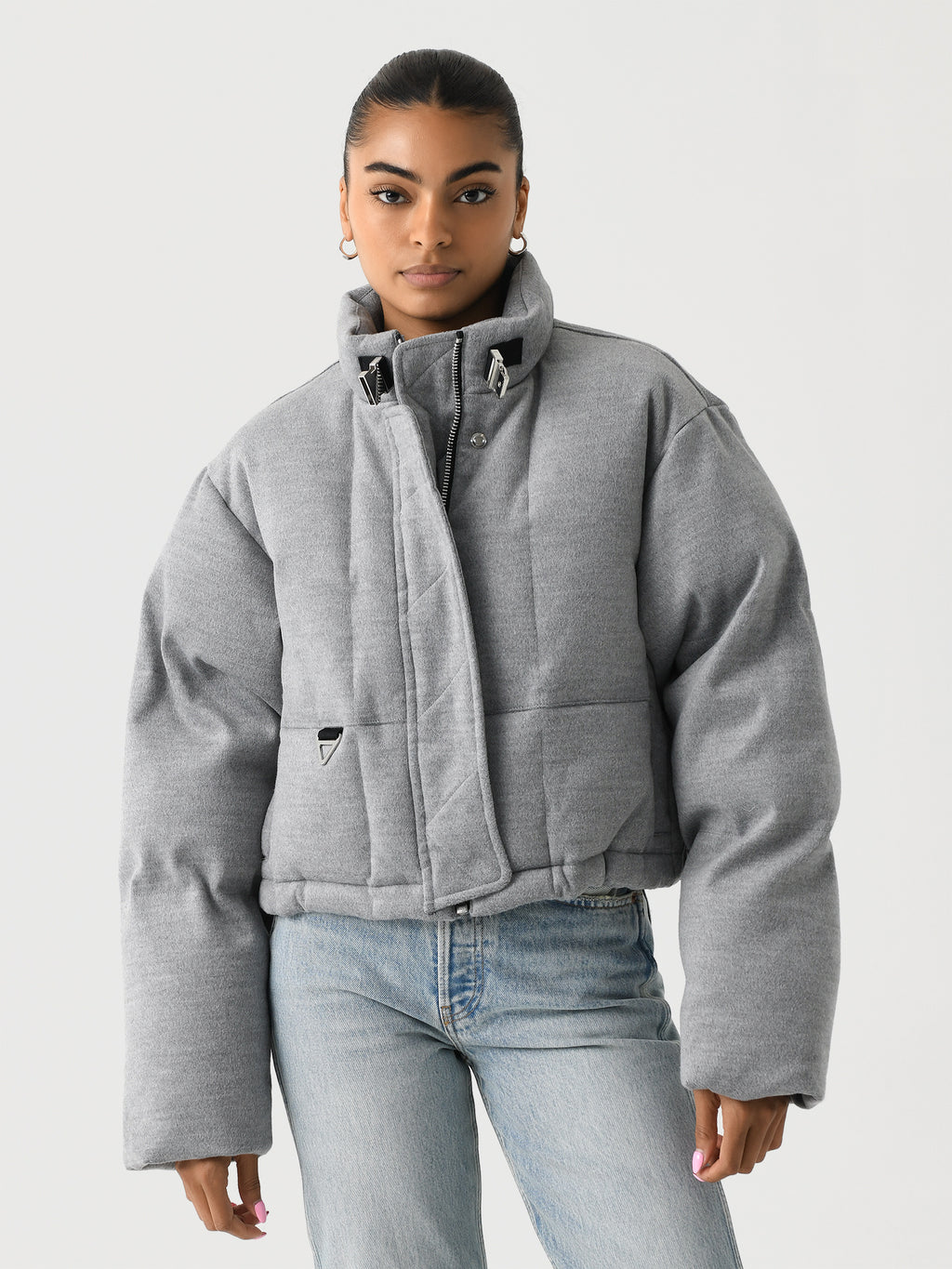 Shoreditch Ski Club Women's Hallie Mae Puffer Jacket - Saint Bernard