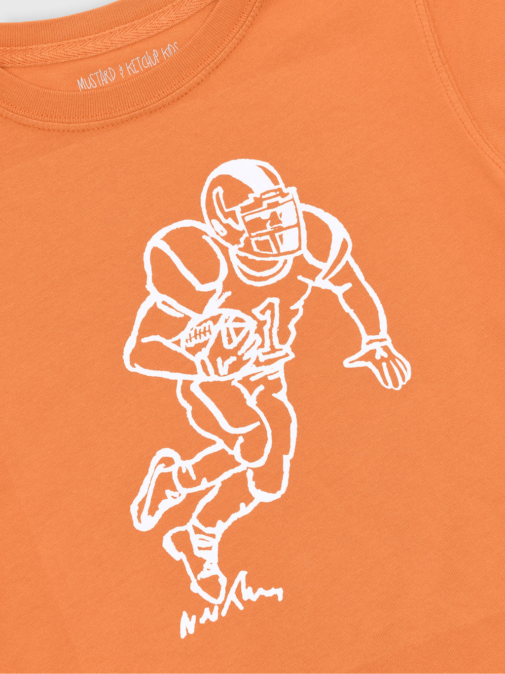Mustard & Ketchup Kids Boys' Short Sleeve Football Player T-Shirt - Saint Bernard