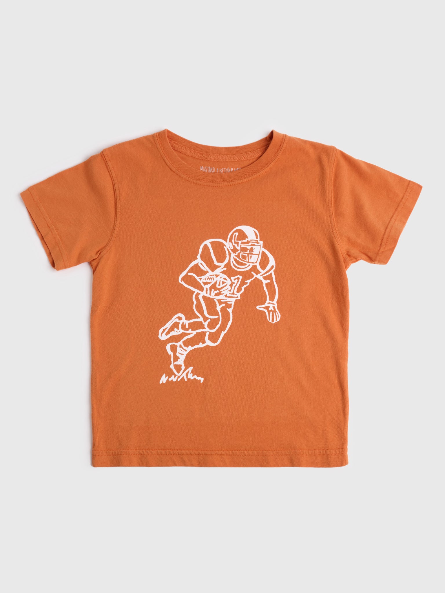 Mustard + Ketchup Kids Boys' Short Sleeve Football Player Shirt - Saint Bernard
