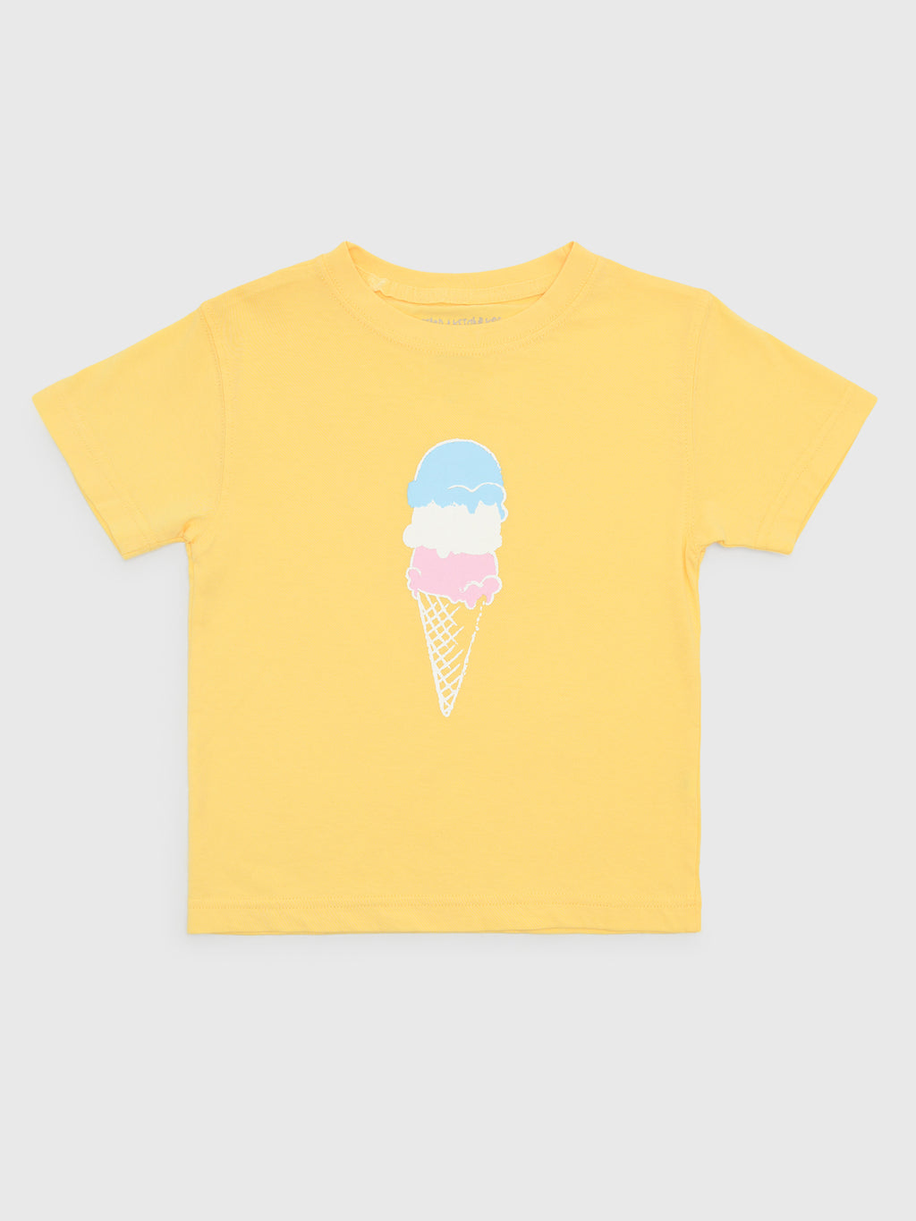 Mustard & Ketchup Kids Girls' Short Sleeve Ice Cream T-Shirt - Saint Bernard