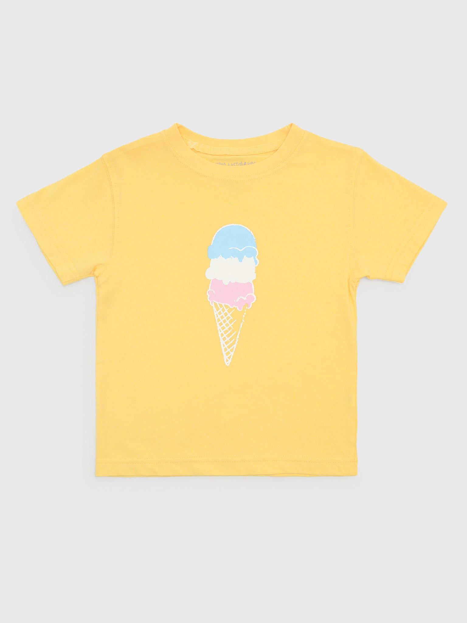 Mustard & Ketchup Kids Girls' Short Sleeve Ice Cream T-Shirt - Saint Bernard