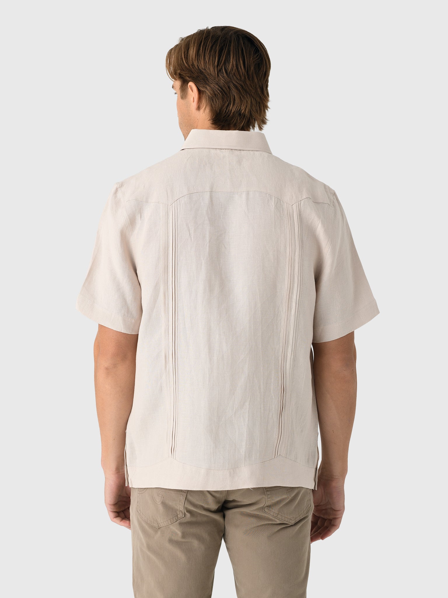 Centuria Men's Short Sleeve Linen Guayabera Shirt – Saint Bernard