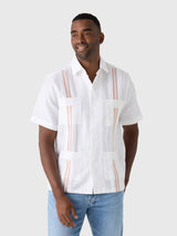 Centuria Men's Short Sleeve Linen Guayabera Shirt - Saint Bernard