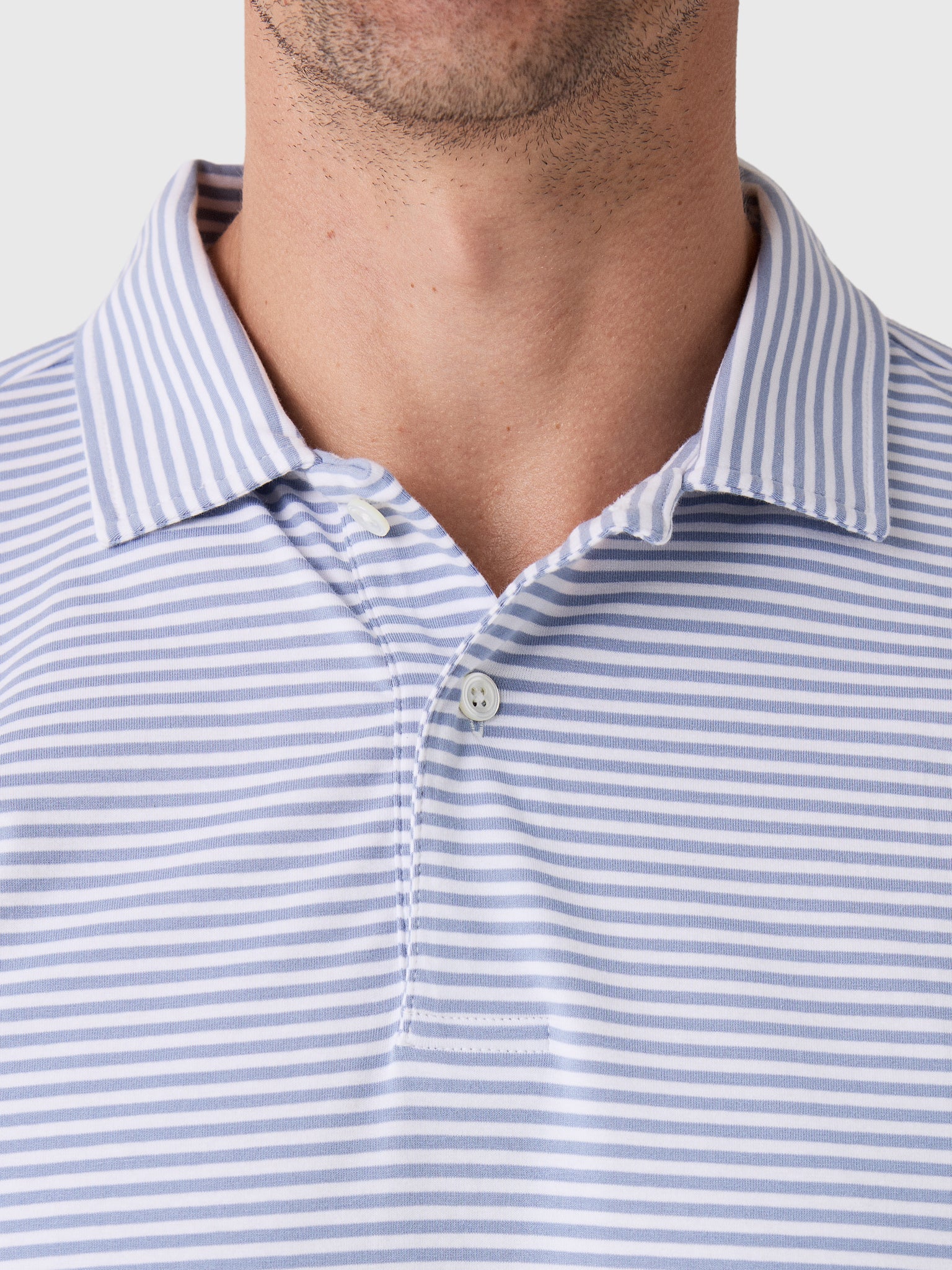 Technically Golf Men's Shoulder Season Stripe Polo