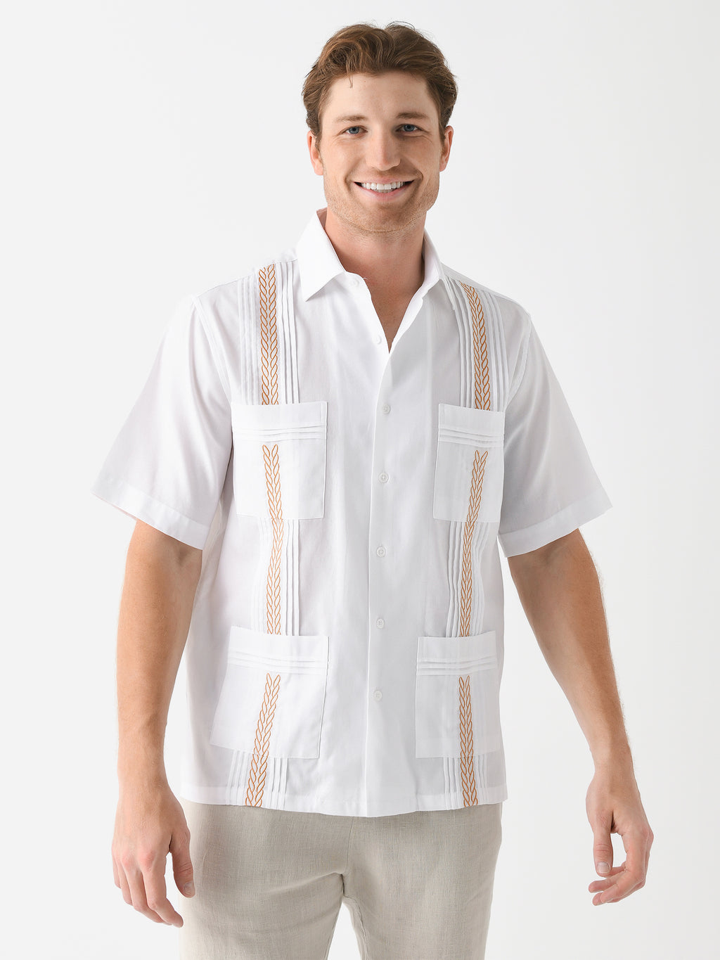 Centuria Men's Guayabera Piqué Shirt - Saint Bernard