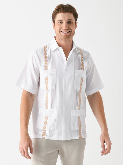Centuria Men's Guayabera Piqué Shirt