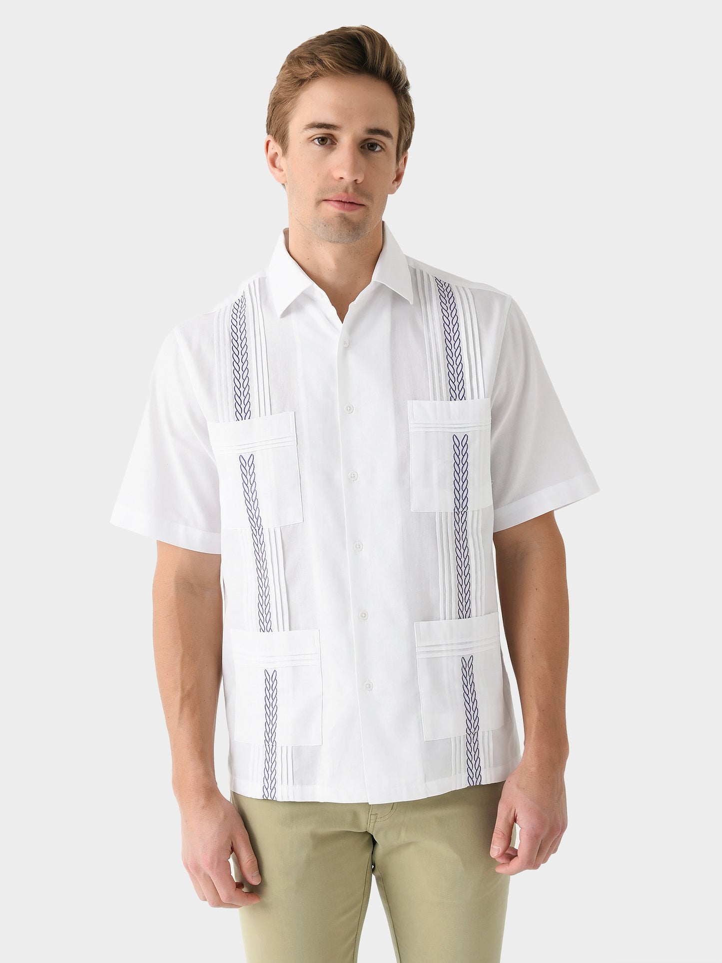 Saint Bernard Men's Guayabera Piqué Shirt