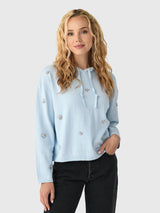 LENÚ Women's Sparkle Hoodie - Saint Bernard