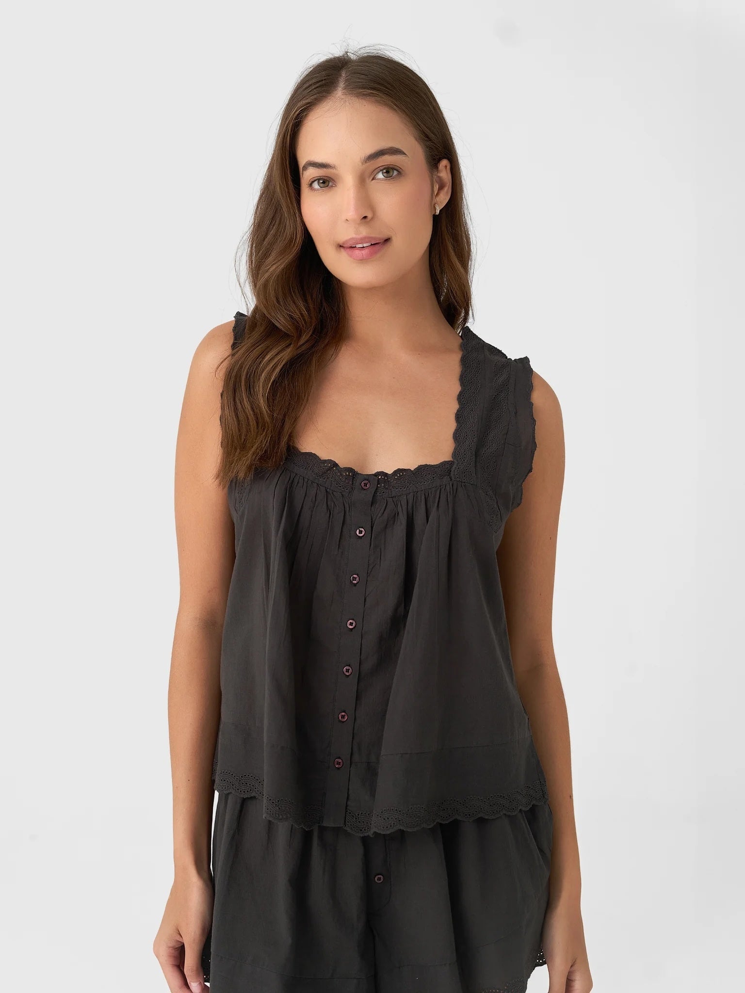 The Great Women's The Eyelet Tank - Saint Bernard