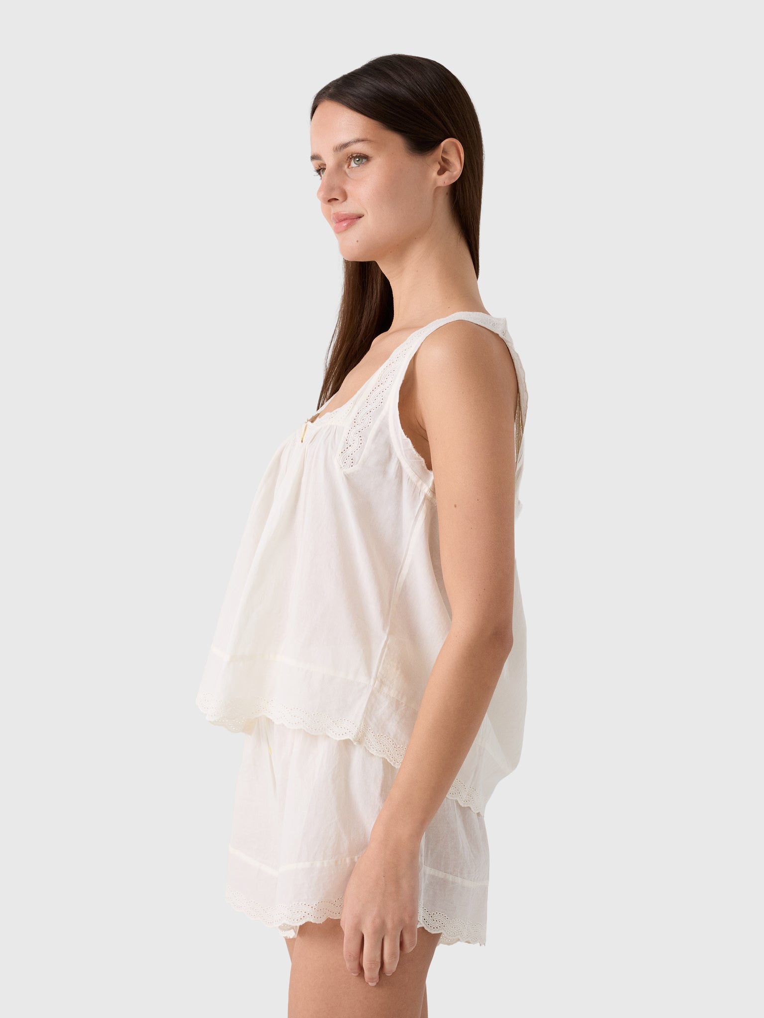 The Great Women's The Eyelet Tank - Saint Bernard
