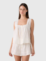 The Great Women's The Eyelet Tank - Saint Bernard