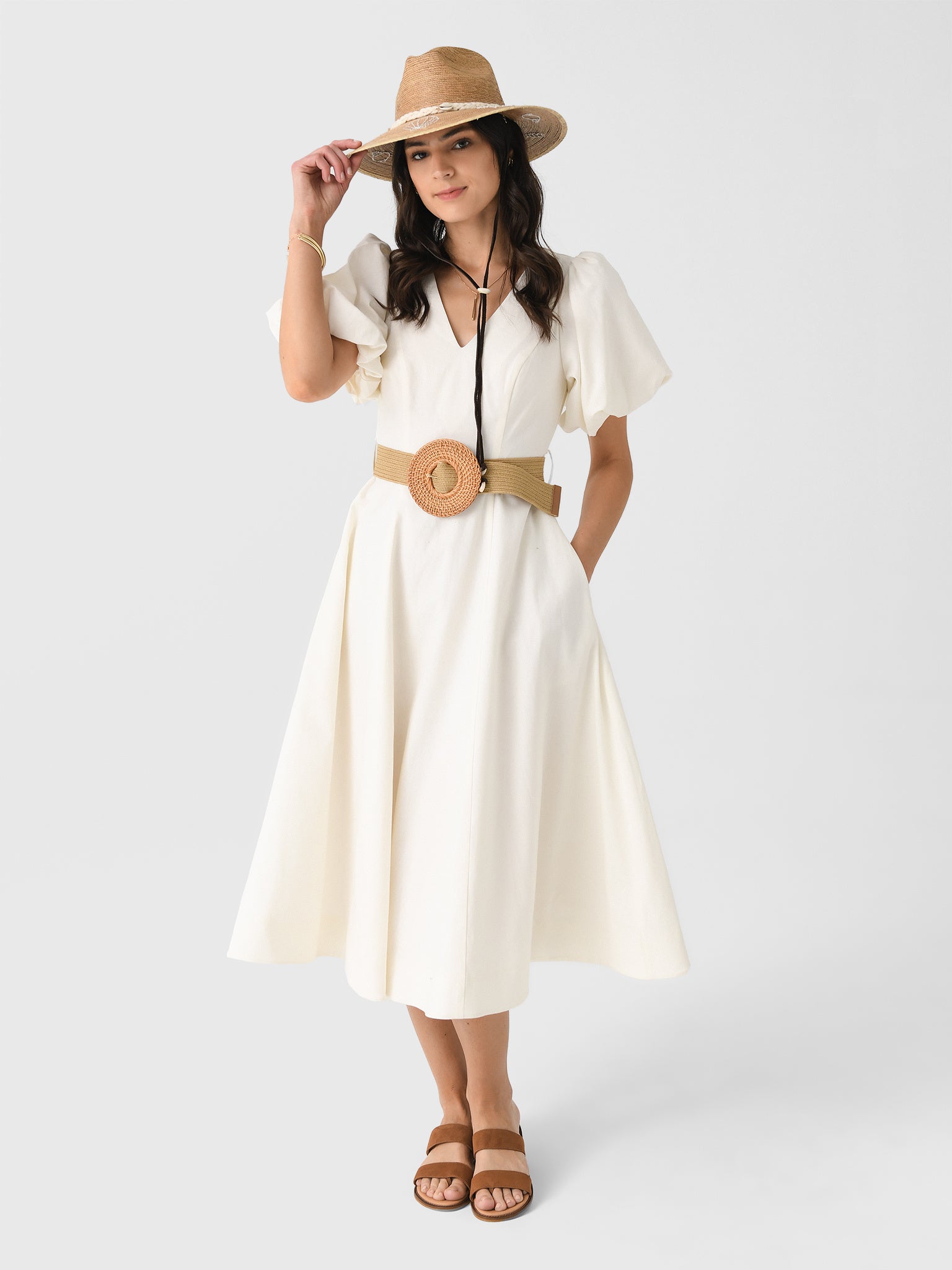 LENÚ Women's Dina Dress - Saint Bernard