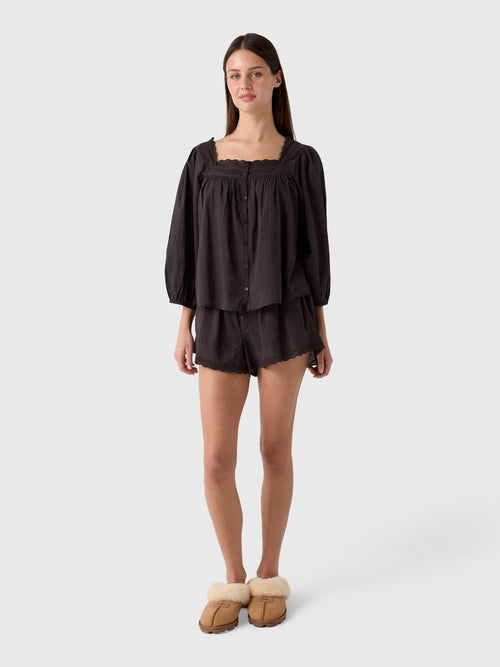 The Great Women's The Eyelet Button Sleep Top
