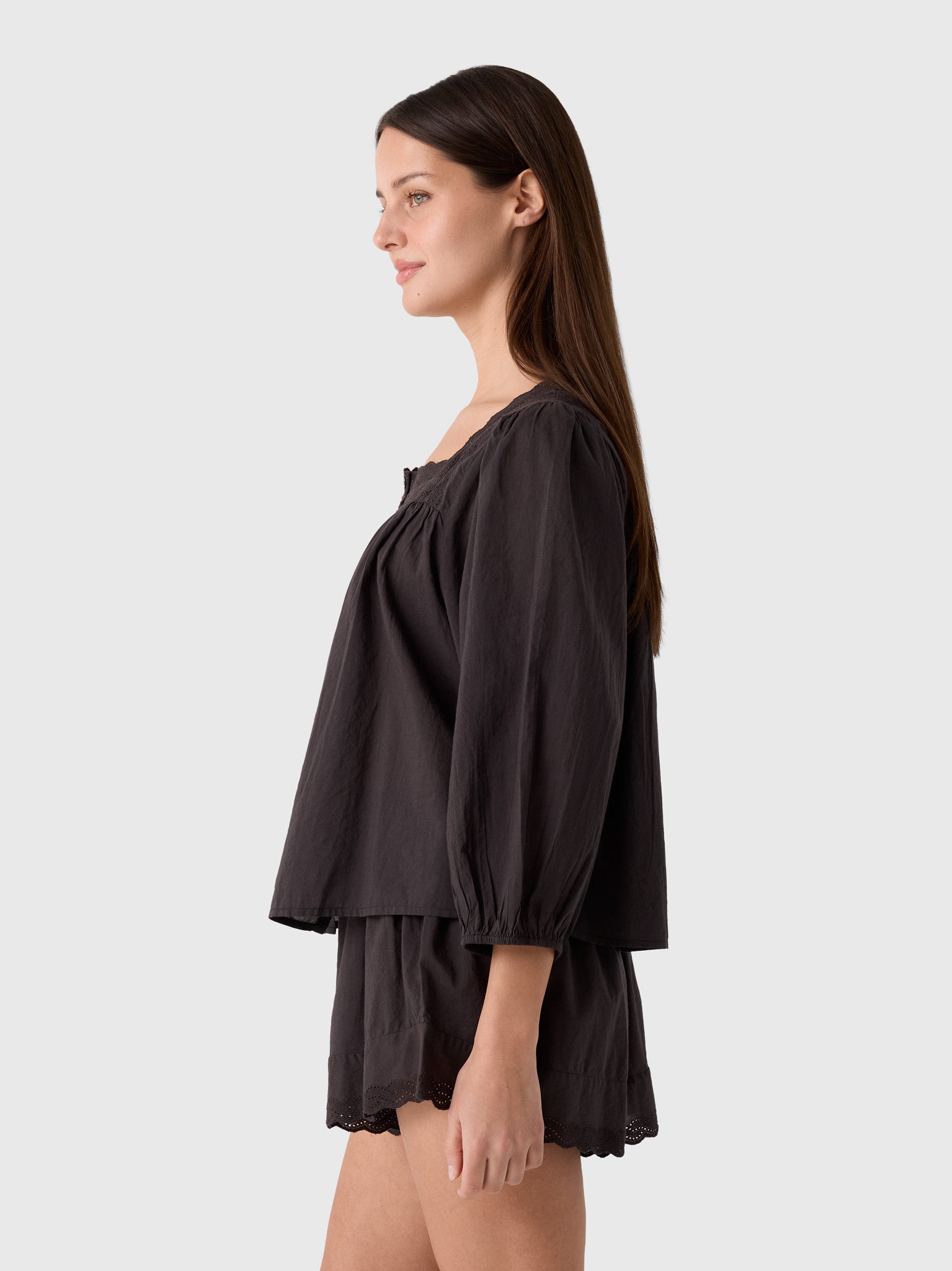 The Great Women's The Eyelet Button Sleep Top - Saint Bernard