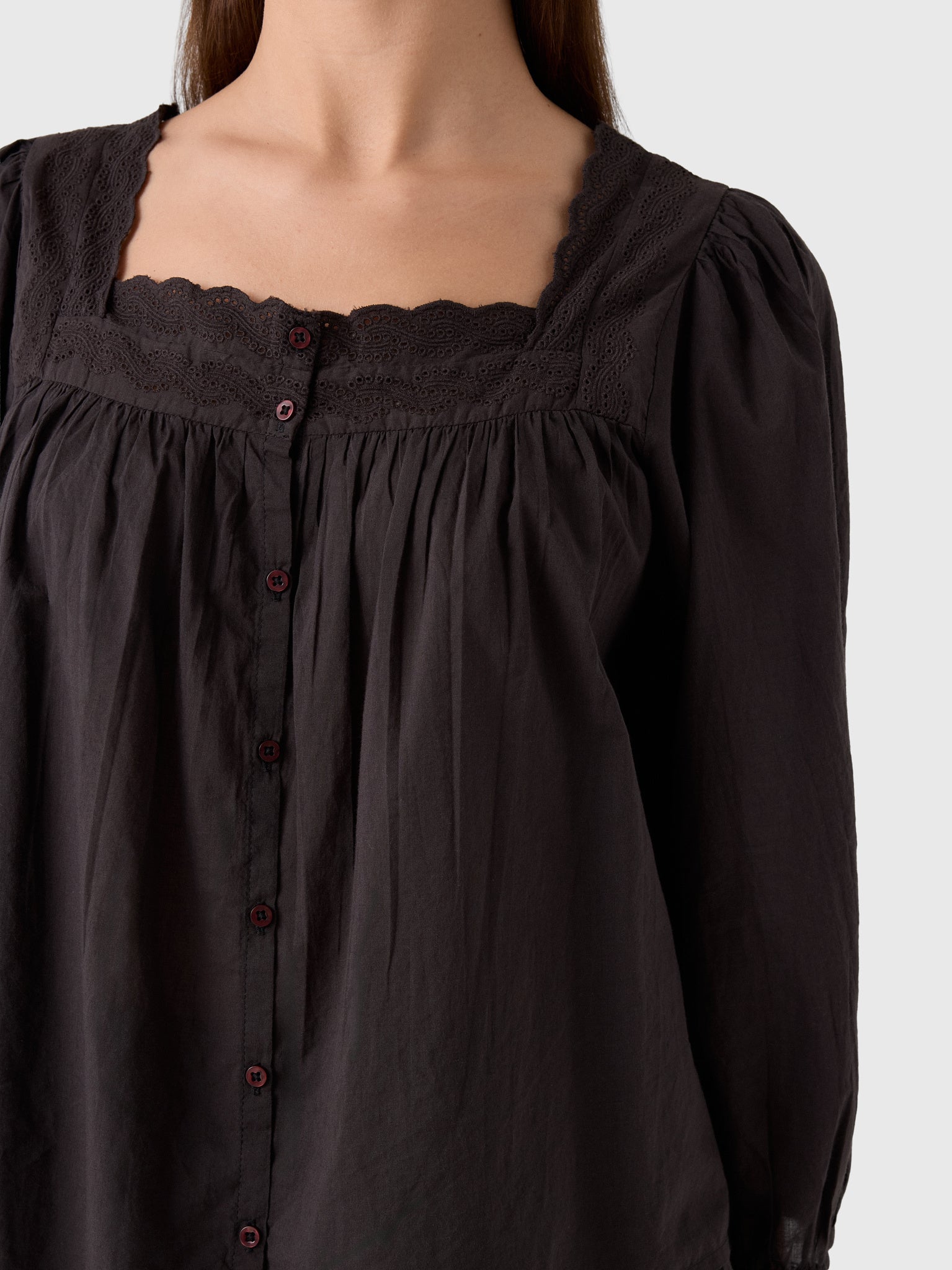 The Great Women's The Eyelet Button Sleep Top - Saint Bernard