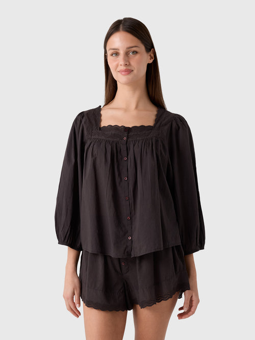 The Great Women's The Eyelet Button Sleep Top