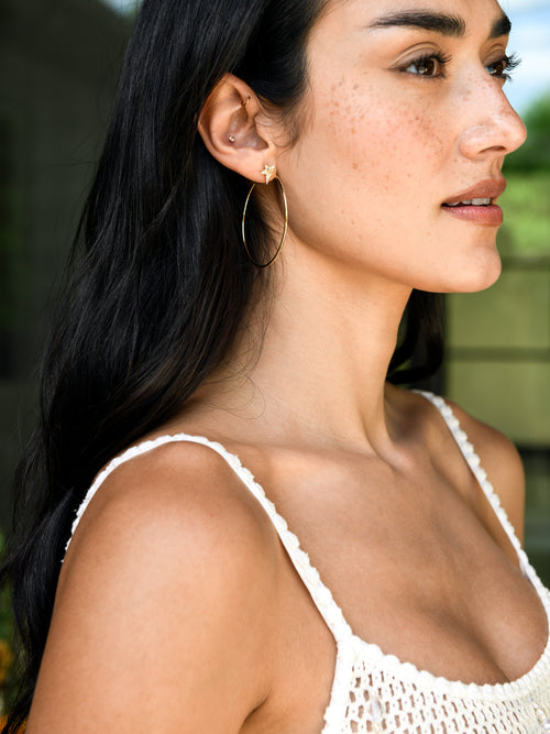 Alexa Leigh Star Hoop Earrings