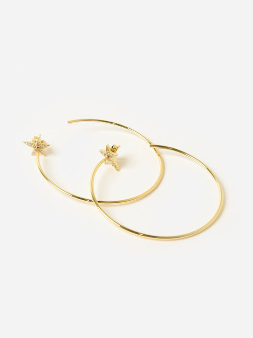 Alexa Leigh Star Hoop Earrings