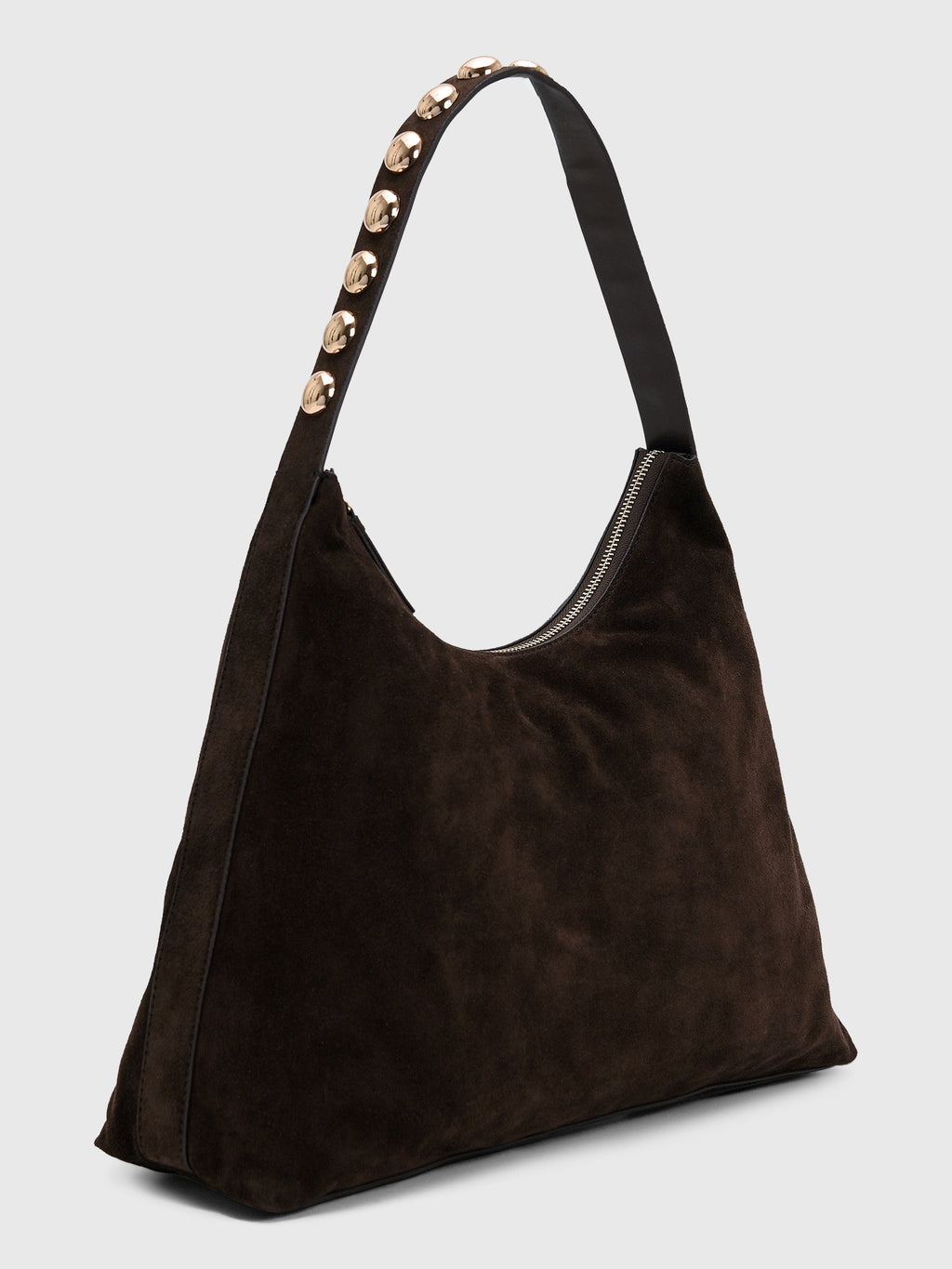 Loeffler Randall Stassie Studded Suede Shoulder Bag - Saint Bernard