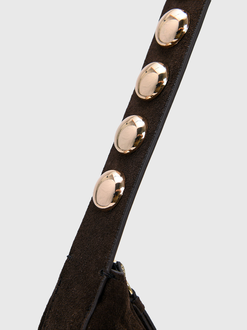 Loeffler Randall Stassie Studded Suede Shoulder Bag - Saint Bernard