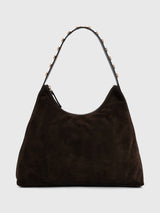 Loeffler Randall Stassie Studded Suede Shoulder Bag