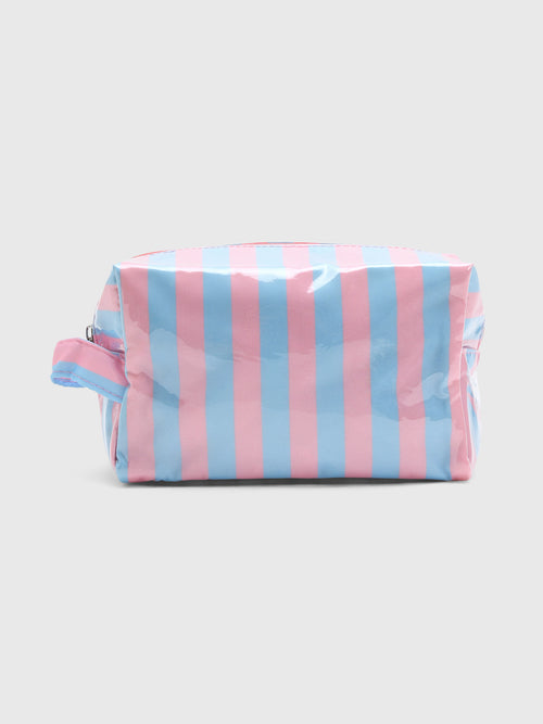 Berno Striped Makeup Bag - Saint Bernard