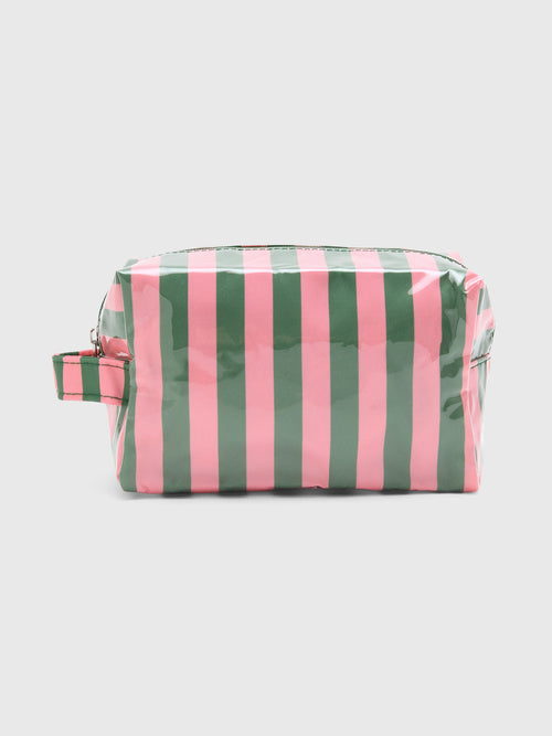 Berno Striped Makeup Bag - Saint Bernard