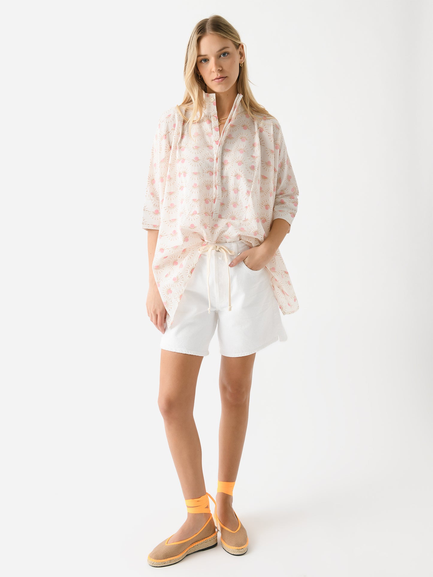 STRUCTURED TUNICxPINKPATTERN-alt1