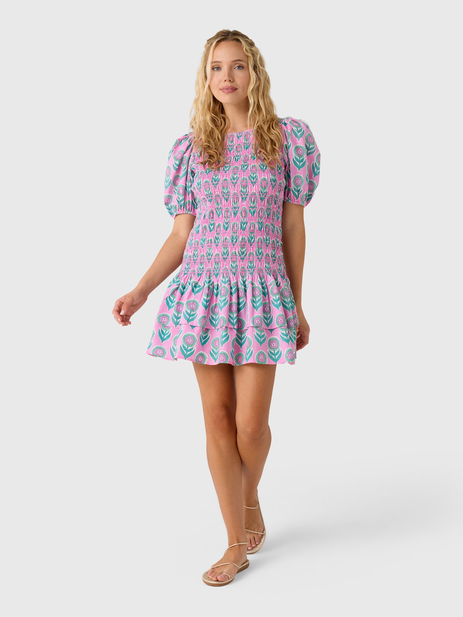 Pink City Prints Women's Nova Mini Dress - Saint Bernard