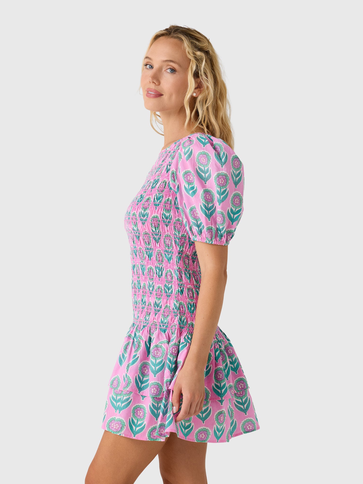 Pink City Prints Women's Nova Mini Dress - Saint Bernard