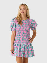 Pink City Prints Women's Nova Mini Dress - Saint Bernard