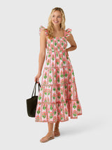 Pink City Prints Women's Jessica Dress - Saint Bernard