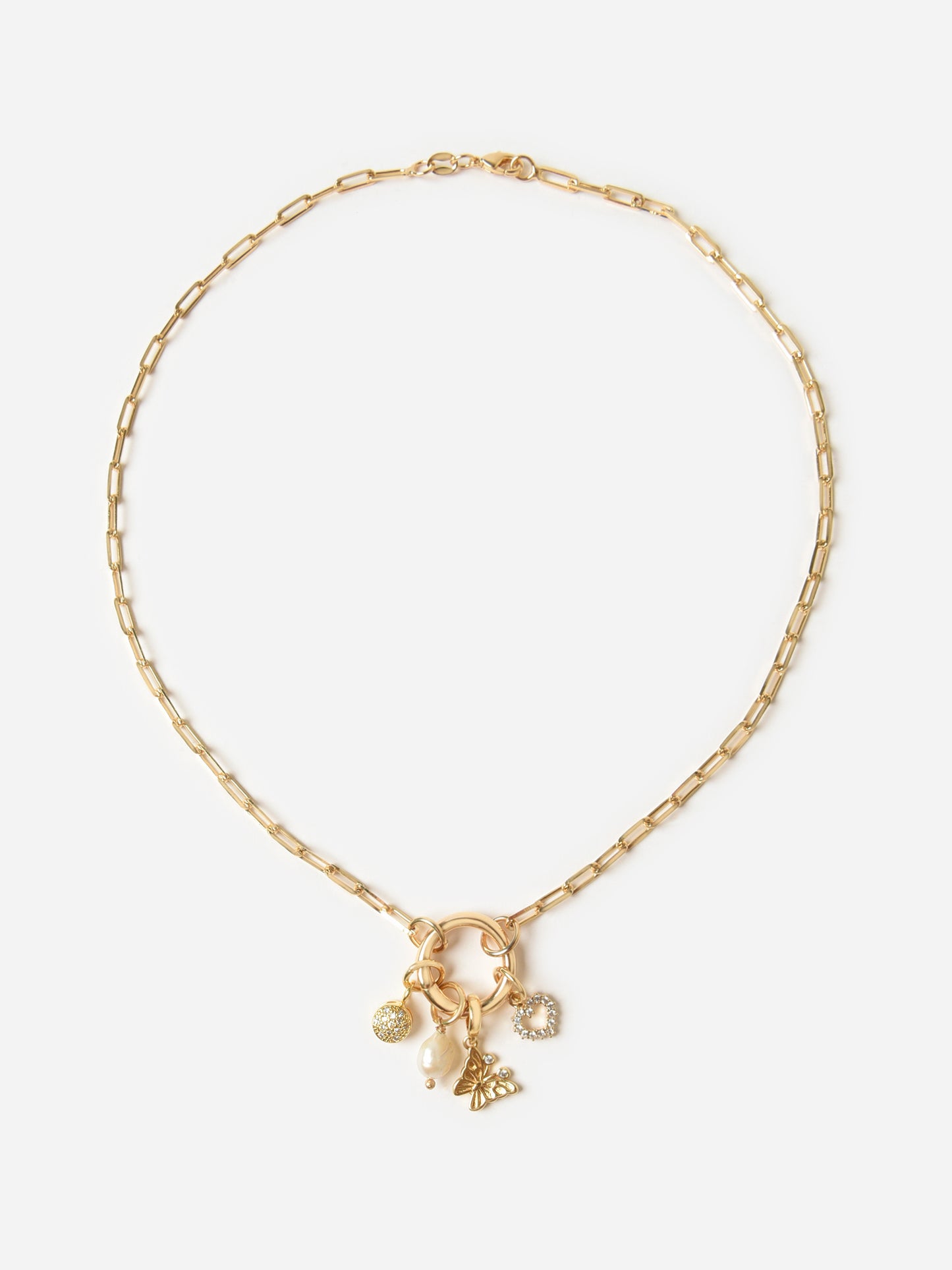 Alexa Leigh Summer Charm Link Necklace - Saint Bernard