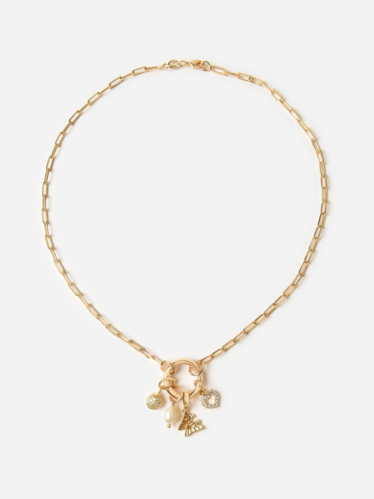 Alexa Leigh Summer Charm Link Necklace - Saint Bernard