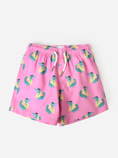 Bermies Boys' Surfing Crocs Swim Trunk