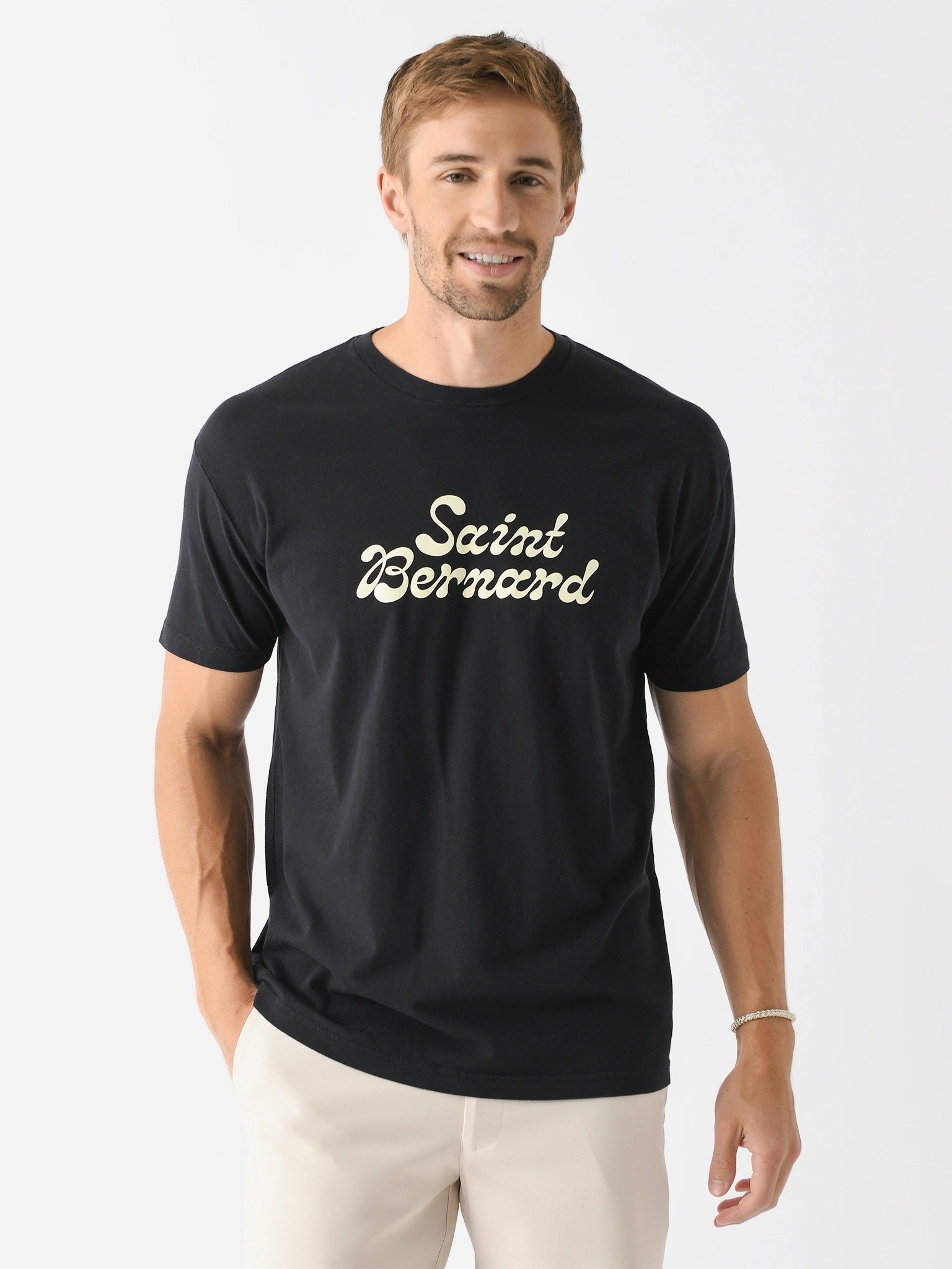 Saint Bernard Men's Large Wordmark Tee - Saint Bernard