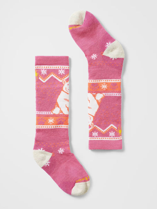 Smartwool Kids' Wintersport Full Cushion Polar Bear Pattern OTC Socks