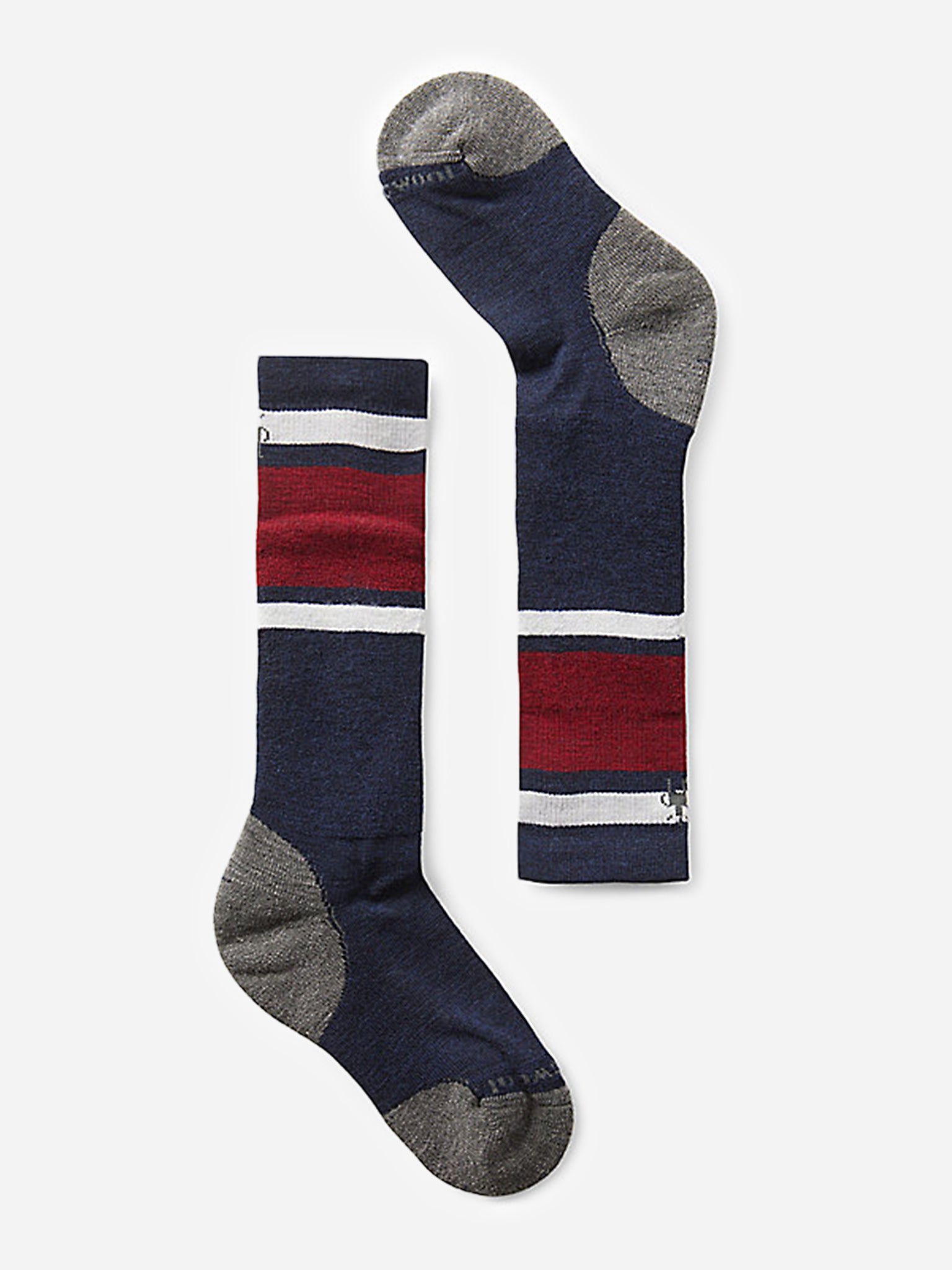 Smartwool Kids' Wintersport Full Cushion Stripe OTC Socks - Saint Bernard