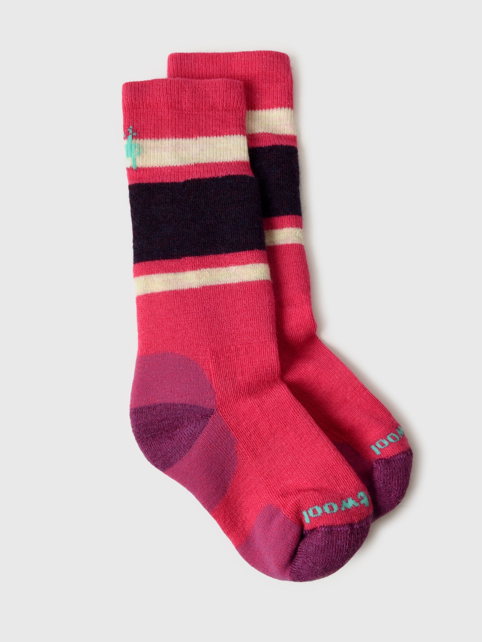 Smartwool Kids' Wintersport Full Cushion Stripe OTC Socks - Saint Bernard