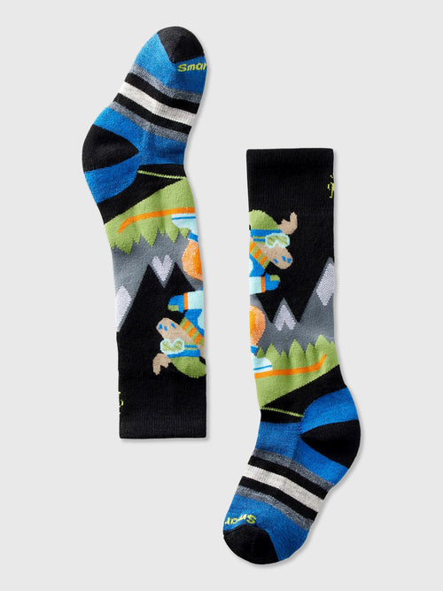Smartwool Kids' Wintersport Full Cushion Mountain Moose OTC Socks - Saint Bernard